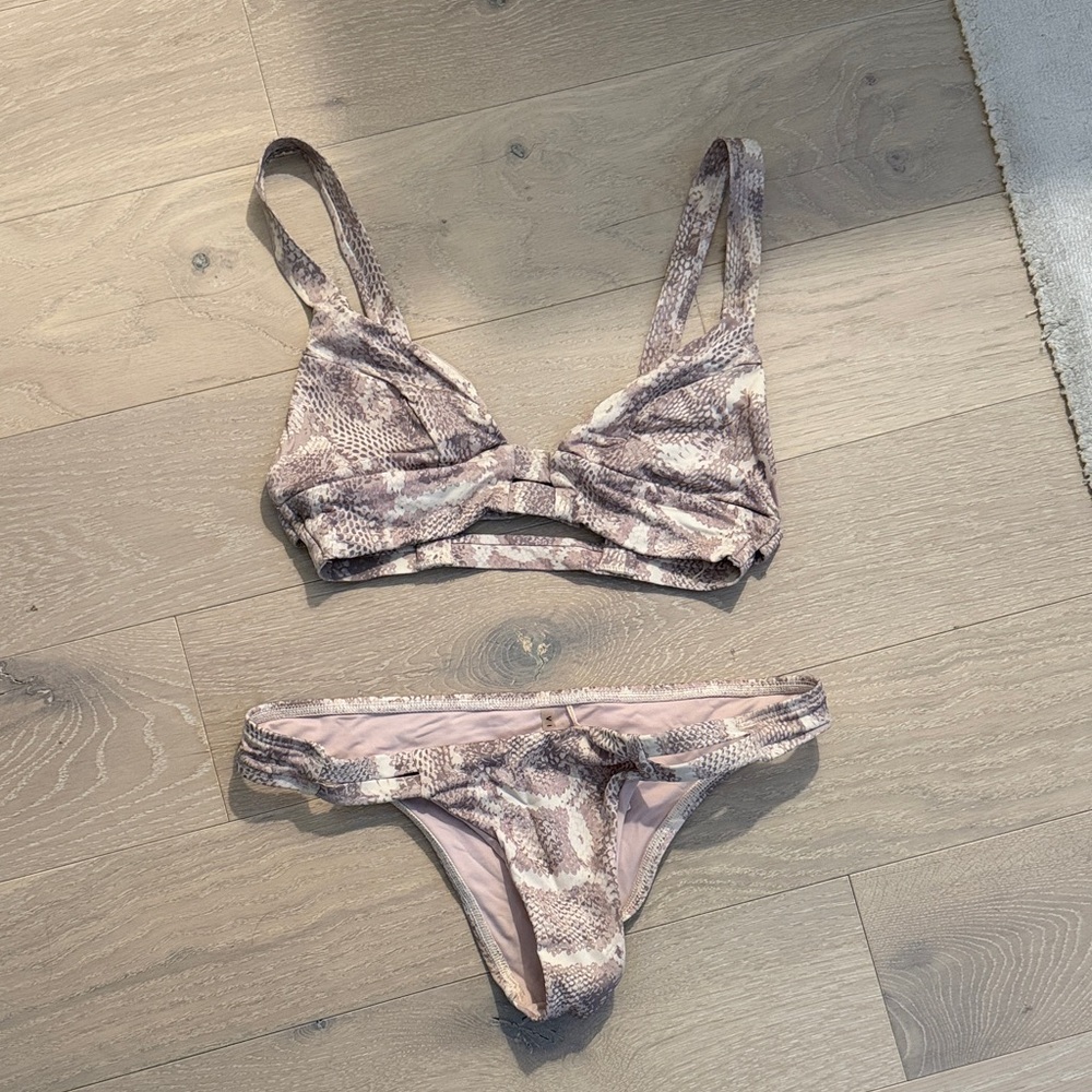 Vitamin A Snake Print Bikini